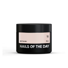 NAILSOFTHEDAY Bottle gel 11 - kryjący blado-różowy żel do wzmocnienia i naprawy, 30 ml